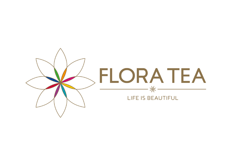Flora Tea logo kleuren en de chakra's van het lichaam